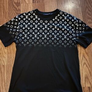 Louis Vuitton Black and White Monogram Tee